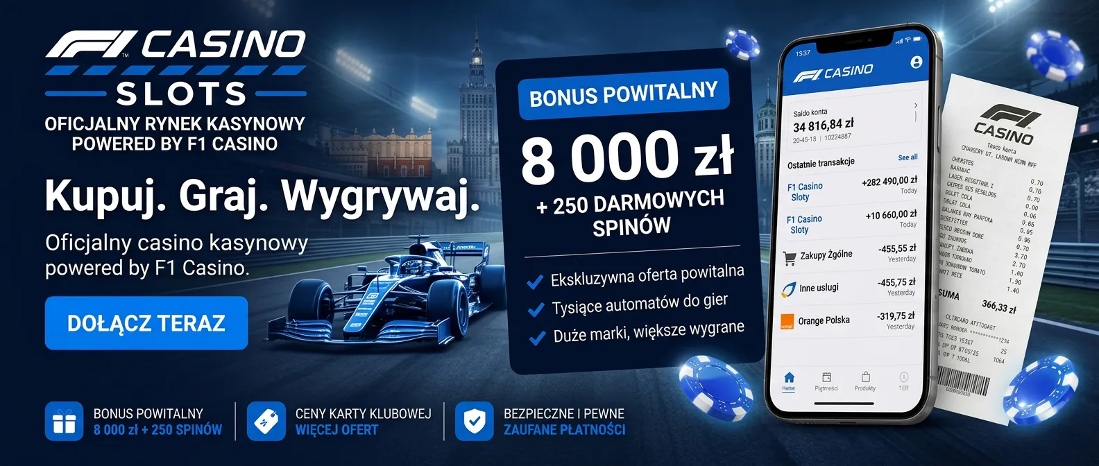 f1casino-bonus Graj teraz – Recenzja bonusów w F1 Casino dla polskich graczy